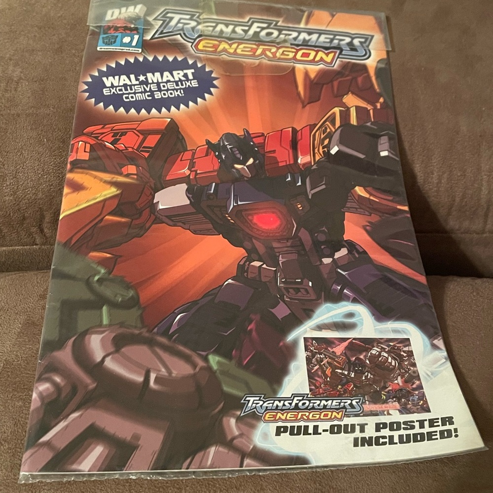 NIP DW #1 TransFormers Energon Walmart Exclusive Deluxe Comic Book 2003 poster